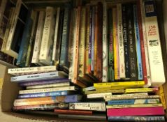 Five boxes of various books, mainly Childrens' titles, including ROALD DAHL, DAVID WALLIAMS,