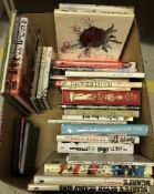 A box of various books, many illustrated by Ralph Steadman,