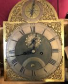 A mahogany cased long case clock,