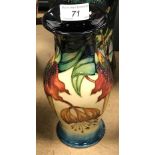 A modern Moorcroft baluster shaped vase dated '98 to base 19 cm