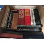 Three boxes of various books mainly on Monarchy and Aristocracy,