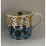 An Edward VIII commemorative Coronation mug dated 1937 by Wedgwood & Co, designed by Eric Ravilious,