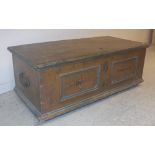 A 19th Century French painted pine coffer,
