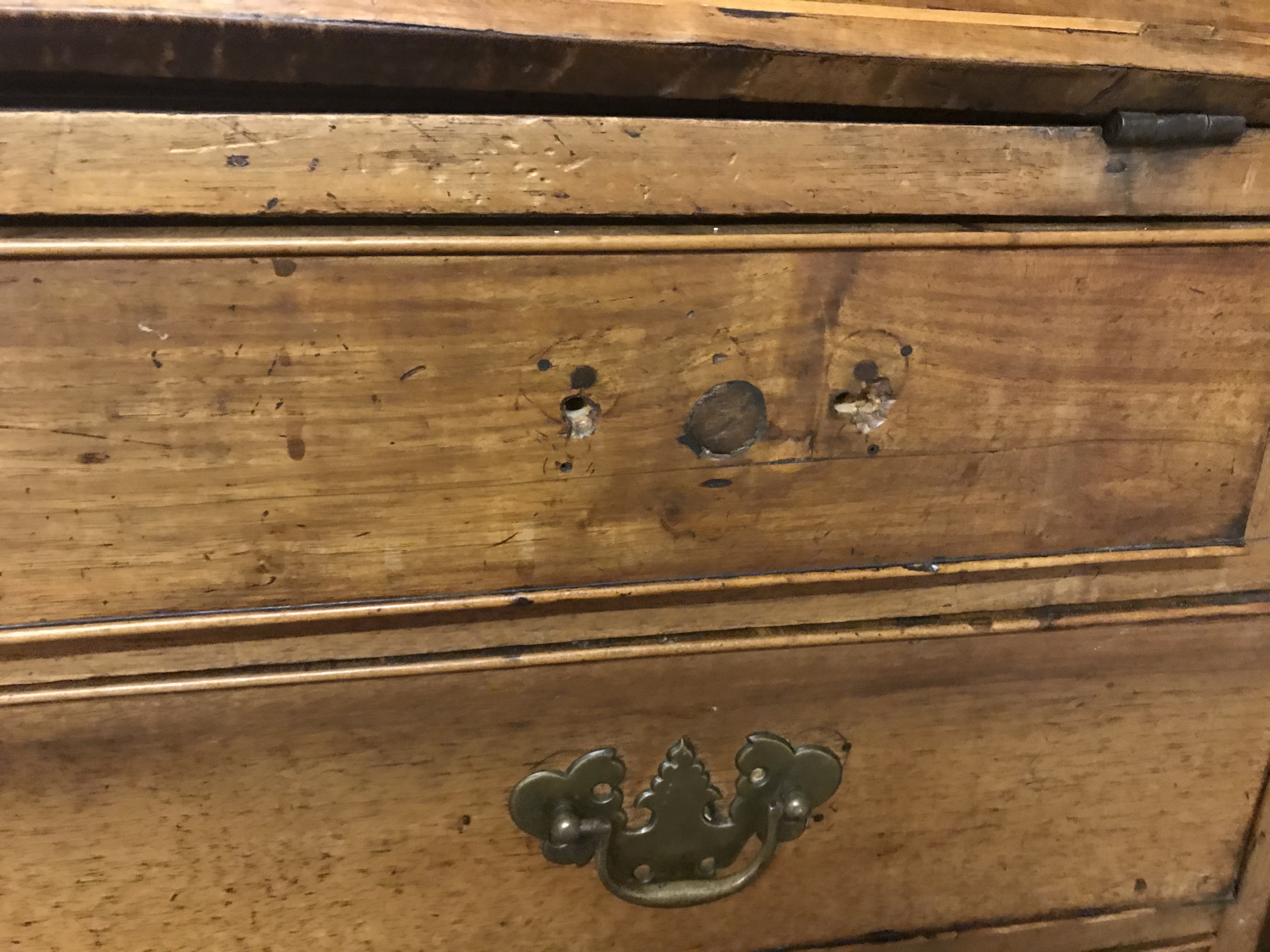 An 18th Century walnut bureau, - Image 9 of 16