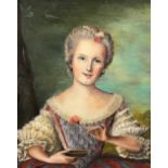 BARBARA COOK "Daughter of Francis I of France", a portrait study, half length, oil on canvas,