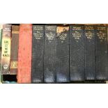 Four small boxes of various books including WINSTON CHURCHILL "The Second World War" Volumes I-VI,