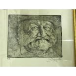 AFTER S COPPYS "Study of an Old Man", engraving, limited edition No'd.