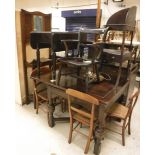 A Victorian mahogany duchess washstand with marble top and single frieze drawer, 123 cm wide,