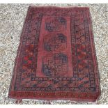 An Afghan rug,