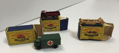 A quantity of Matchbox toys, mainly boxed, to include No. 63 Army ambulance, No. 40, No. 16, No.