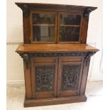 A late 19th Century oak buffet,