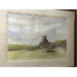 DAVID WEBB "Clye Windmill Norfolk", watercolour, signed and dated 2000 bottom left,