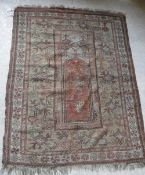 An Ushak prayer rug,