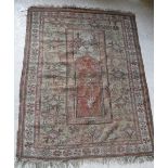 An Ushak prayer rug,