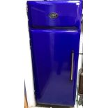 An Aga Model HA350STD-R2 refrigerator in royal blue,