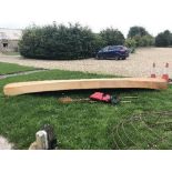 A wooden kayak named "Galadriel",