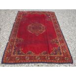 A Turkish style rug,