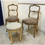 A 19th Century mahogany framed armchair in the French Hepplewhite taste,