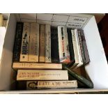 Two boxes of various biographies / autobiographies including DAVID IRVING "Churchill's War",