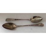 A George III silver Old English pattern serving spoon (by George Smith III, London 1785),