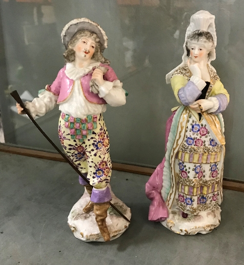 A pair of 19th Century Samson of Paris figures "Precieuse" and "Léandre", - Image 2 of 2