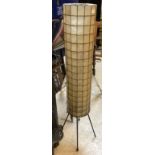A mid 20th Century leaded shell cylindrical standard lamp CONDITION REPORTS Approx.