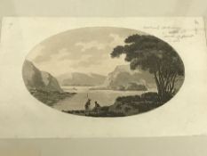 AFTER THE REVEREND WILLIAM GILPIN a collection of nine framed and glazed aquatint engravings