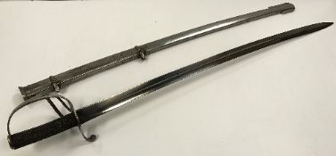 An early 20th Century officer's dress sword inscribed to the back of the blade "Pattern" with