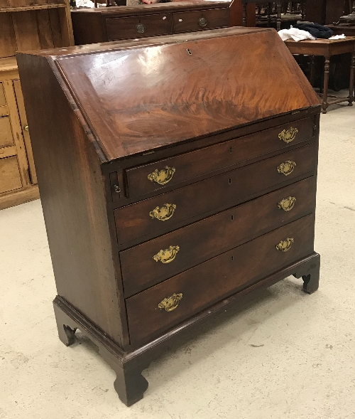 A 19th Century mahogany bureau,