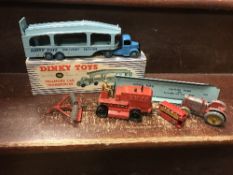 A collection of vintage Dinky Toys including a Dinky Toys 982 Pulmore Car Transporter - boxed