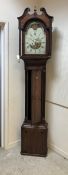 An 18th Century oak cased long case clock,