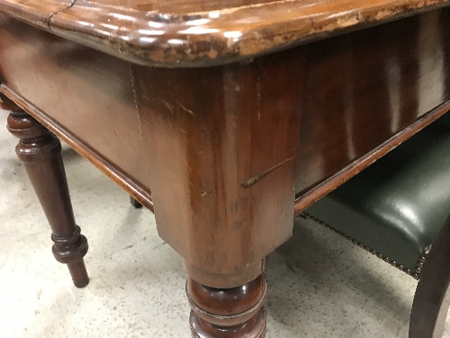 A Victorian mahogany writing table, - Image 11 of 13