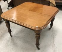 A Victorian mahogany extending dining table,