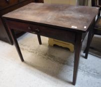 A George III mahogany side table,
