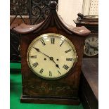 A circa 1830 mahogany and brass inlaid bracket clock,