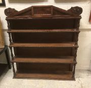 A William IV mahogany graduated four tier shelving unit