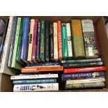 Two boxes of various books, mainly on th