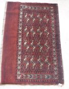 A Bokhara Juval rug with all over stylis