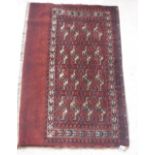 A Bokhara Juval rug with all over stylis