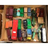 A box of assorted playworn Dinky toys to