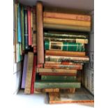 Nine boxes of various books mainly on th