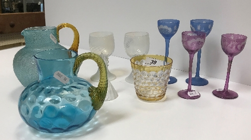 A collection of various other glassware,