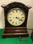 An early Victorian mahogany cased mantel