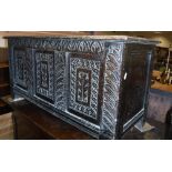 A 19th Century oak coffer in the 17th Ce