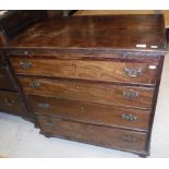 A George III mahogany bachelor's chest,