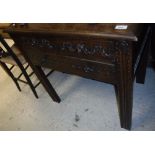 An oak cutlery canteen table in the 17th