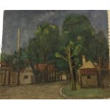 JEAN VINAY (1901-1978) "Buildings in Lan