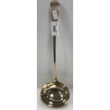 A George III Old English pattern soup ladle (by Richard Crossley, London 1796), 5.