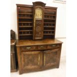 A 19th Century Breton elm and fruitwood dresser,