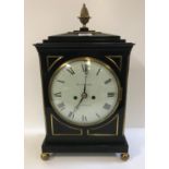 A 19th Century mantel clock by Brockbanks of London,